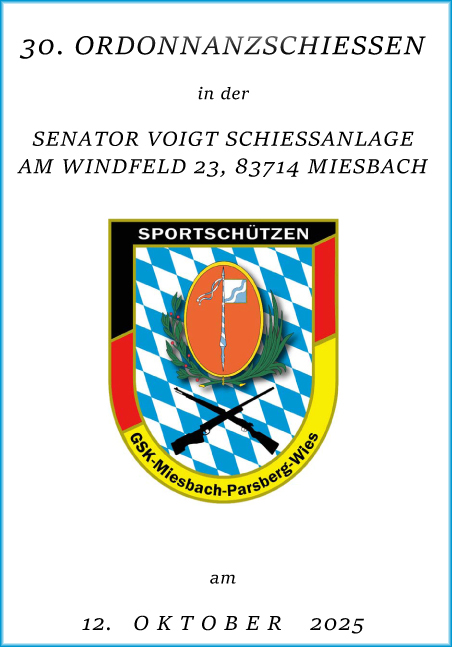 Ordonnanzschiessen Miesbach